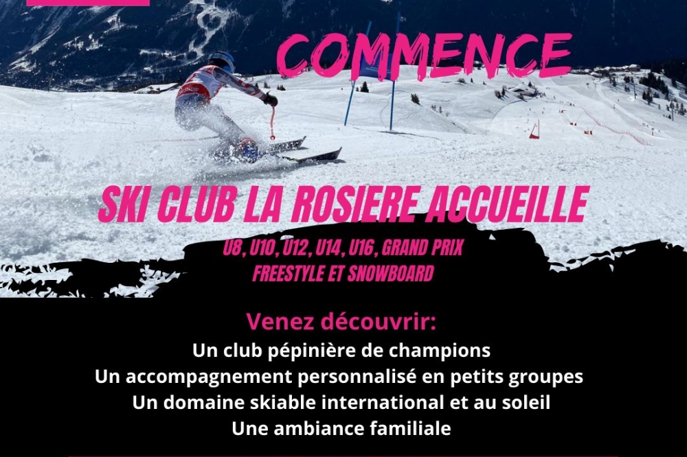 Entrez au ski-club de la Rosière !
